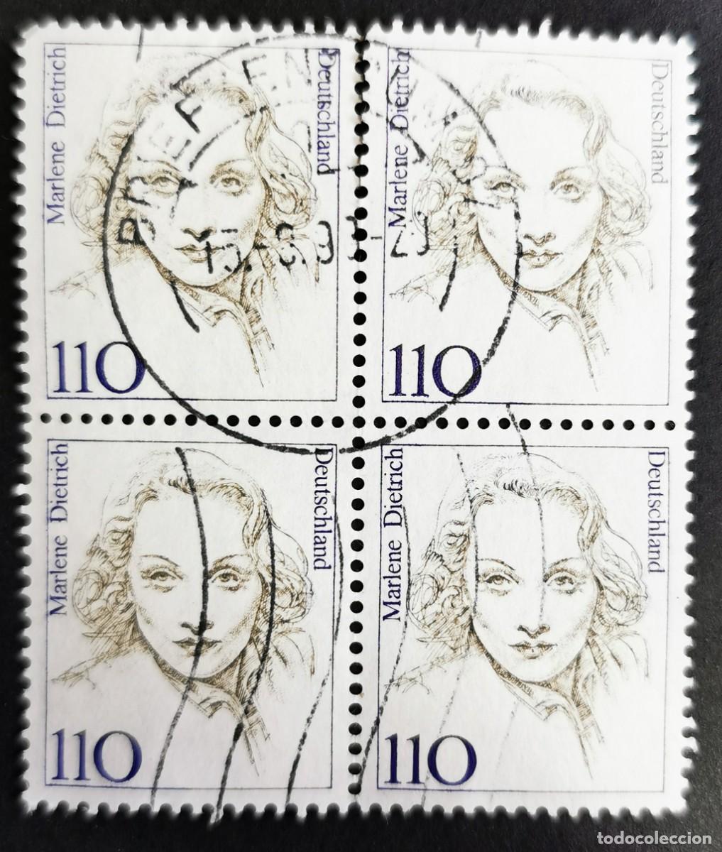 Sellos: Sello Alemania R. Federal 1997, Mujeres alemanas: Marlene Dietrich, 110 Pf. Michel: DE 1939