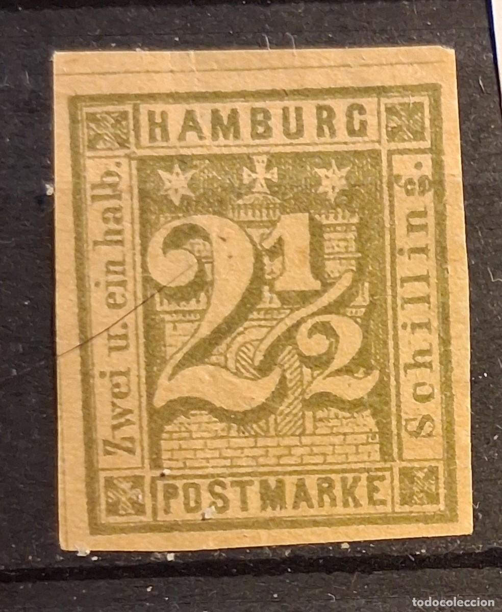 Sellos: ALEMANIA, HAMBURGO, 1866, CAT.YT.12.