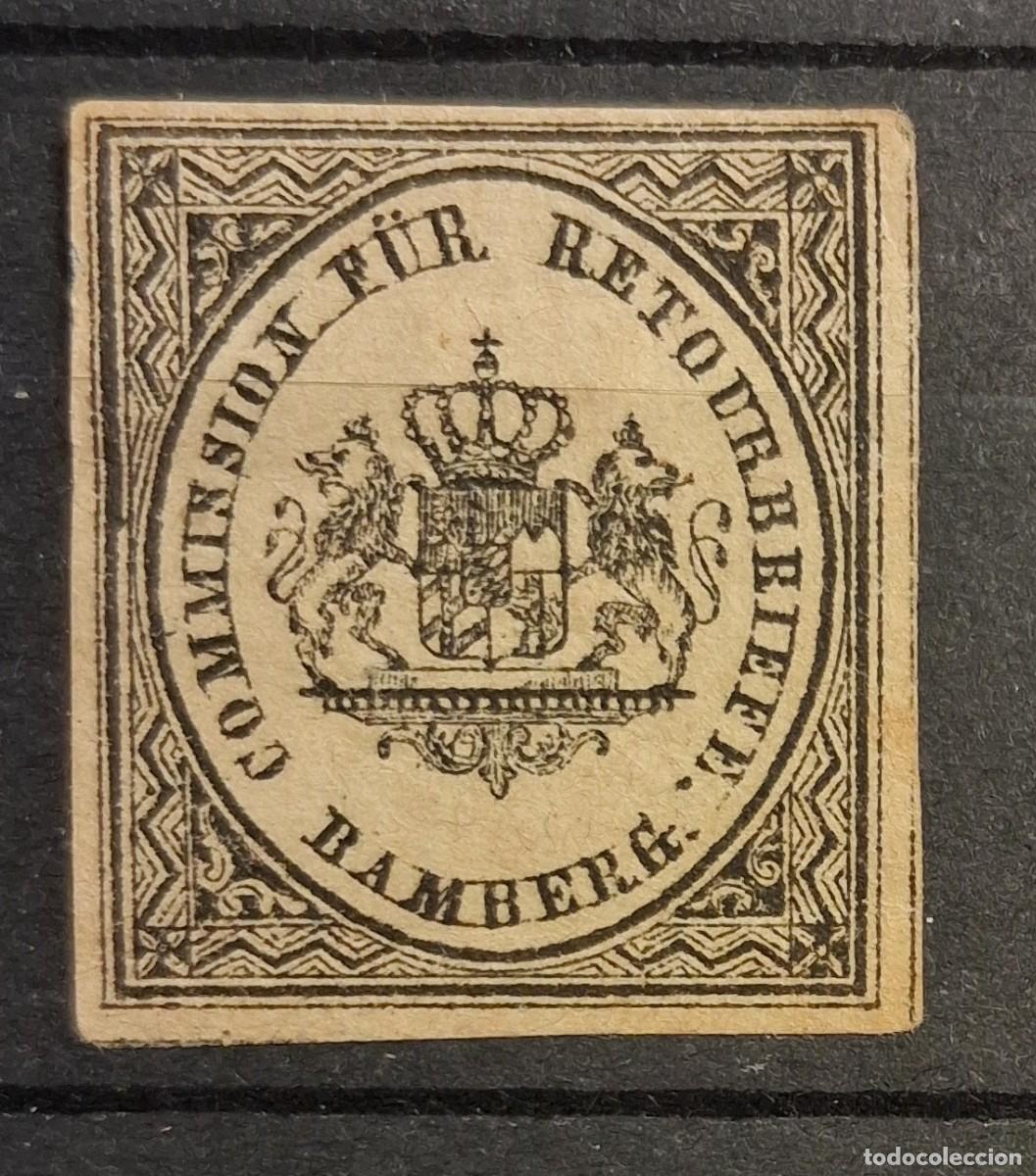 Sellos: ALEMANIA, BAMBERG, ca.1865, CARTA DEVUELTA.