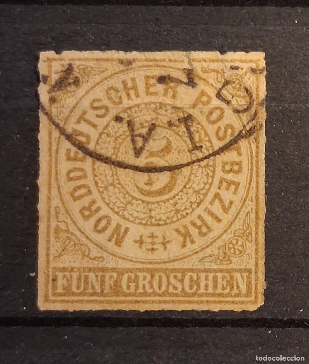 Sellos: ALEMANIA, DISTRITO POSTAL NORTE, 1868, CAT.YT.6.
