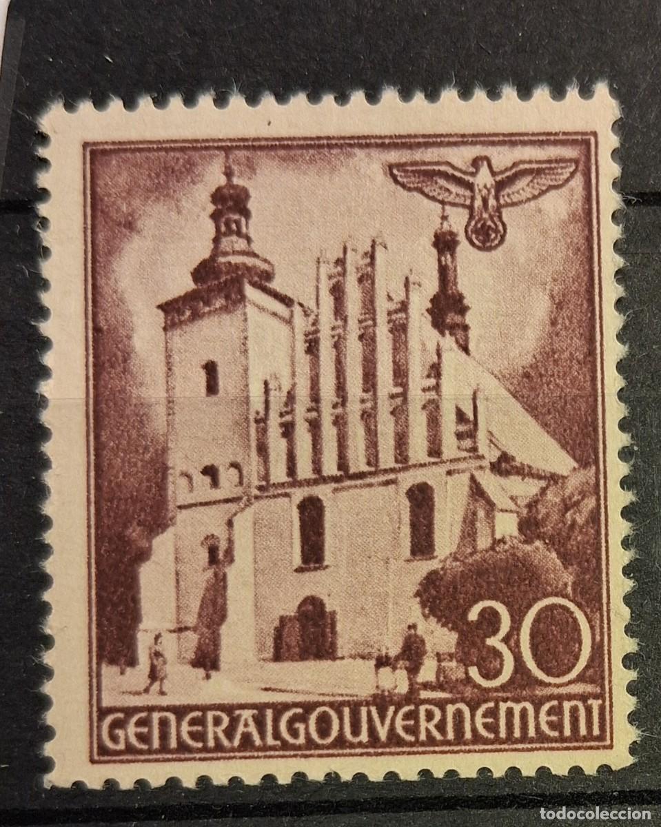 Sellos: ALEMANIA, OCUPACI&Oacute;N POLONIA SEGUNDA GUERRA MUNDIAL, 1941, CAT.YT.62A.