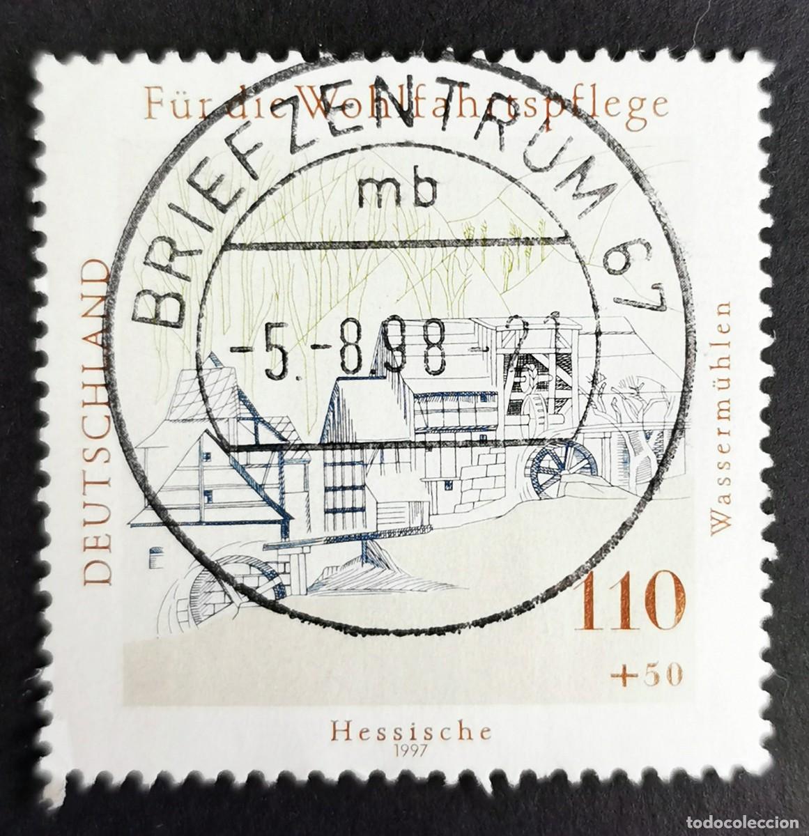 Sellos: Sello Alemania R. Federal 1997, Molino de agua, Hesse, 110 Pf. Michel: DE 1949