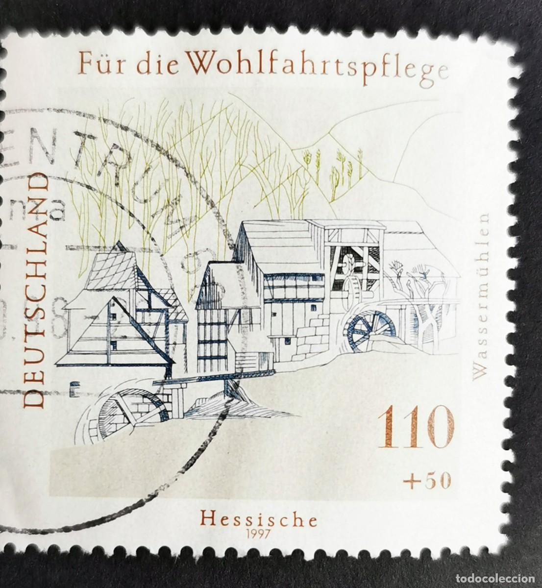 Sellos: Sello Alemania R. Federal 1997, Molino de agua, Hesse, 110 Pf. Michel: DE 1949