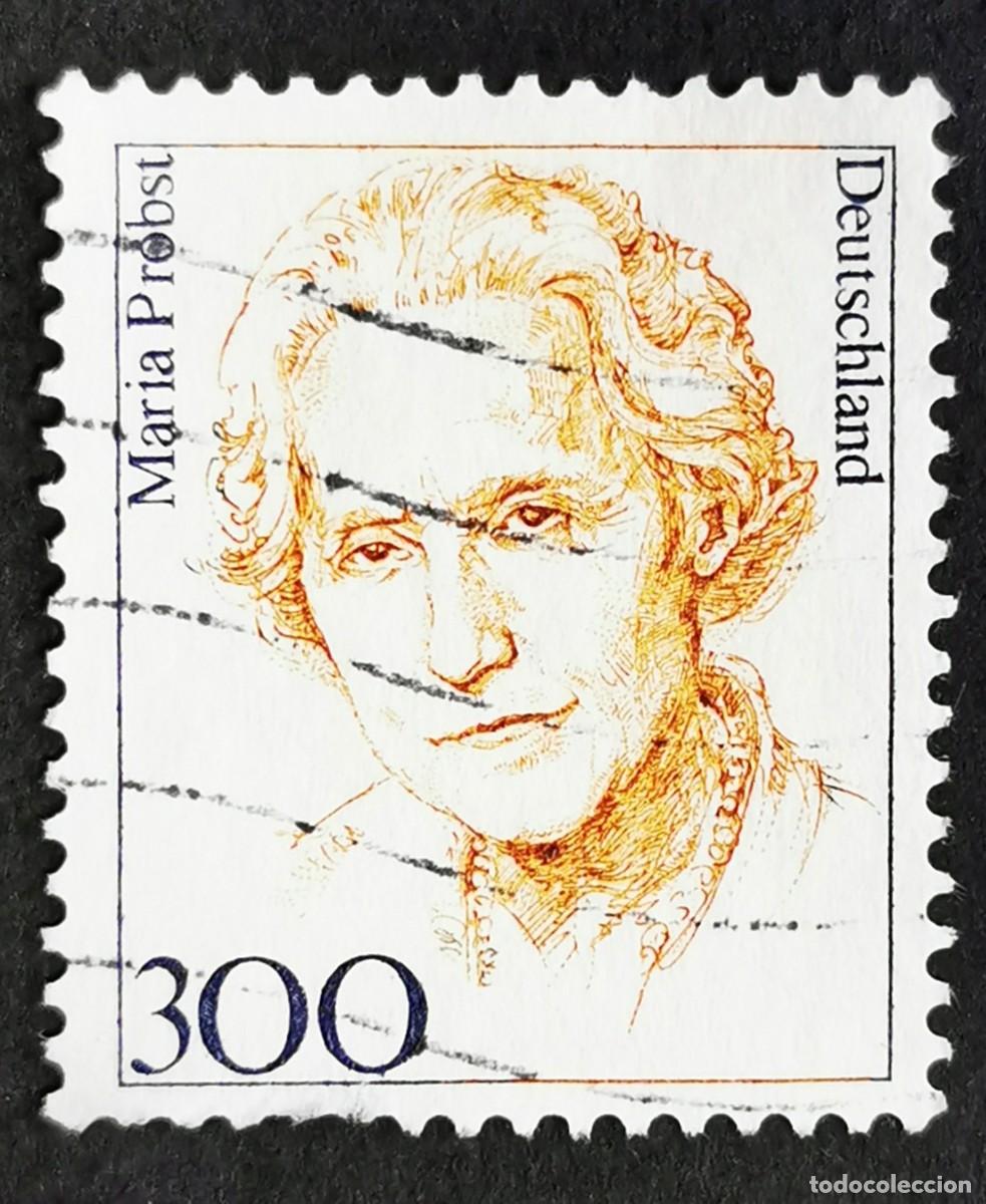 Sellos: Sello Alemania R. Federal 1997, Mujeres alemanas: Mar&iacute;a Probst (1902-1967), 300 Pf. Michel: DE 1956