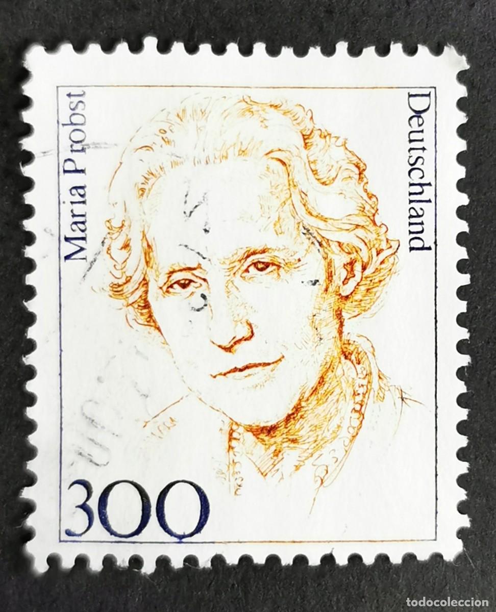 Sellos: Sello Alemania R. Federal 1997, Mujeres alemanas: Mar&iacute;a Probst (1902-1967), 300 Pf. Michel: DE 1956