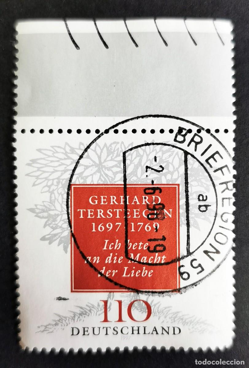 Sellos: Sello Alemania R. Federal 1997, 300&ordm; aniversario nacimiento Gerhard Tersteeg 110 Pf. Michel: DE 1961