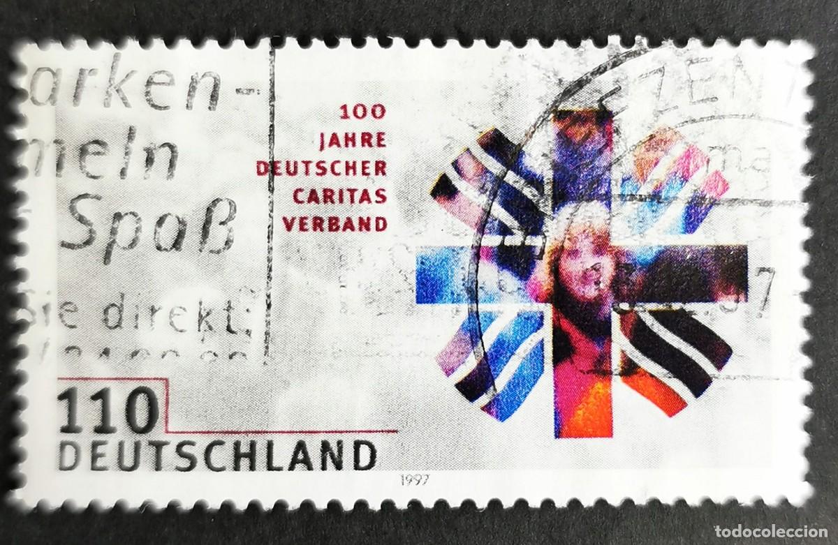 Sellos: Sello Alemania R. Federal 1997, Personas y Cruz, 110 Pf. Michel: DE 1964