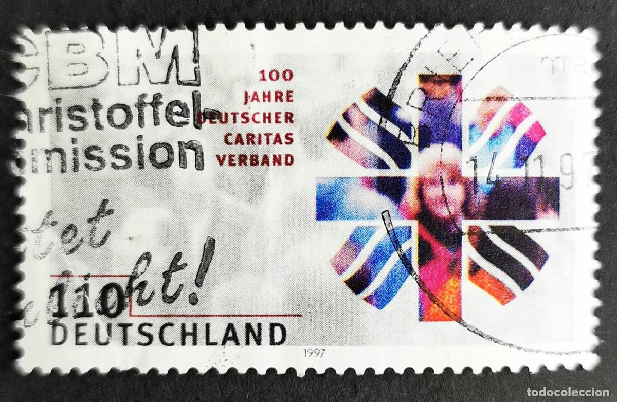 Sellos: Sello Alemania R. Federal 1997, Personas y Cruz, 110 Pf. Michel: DE 1964