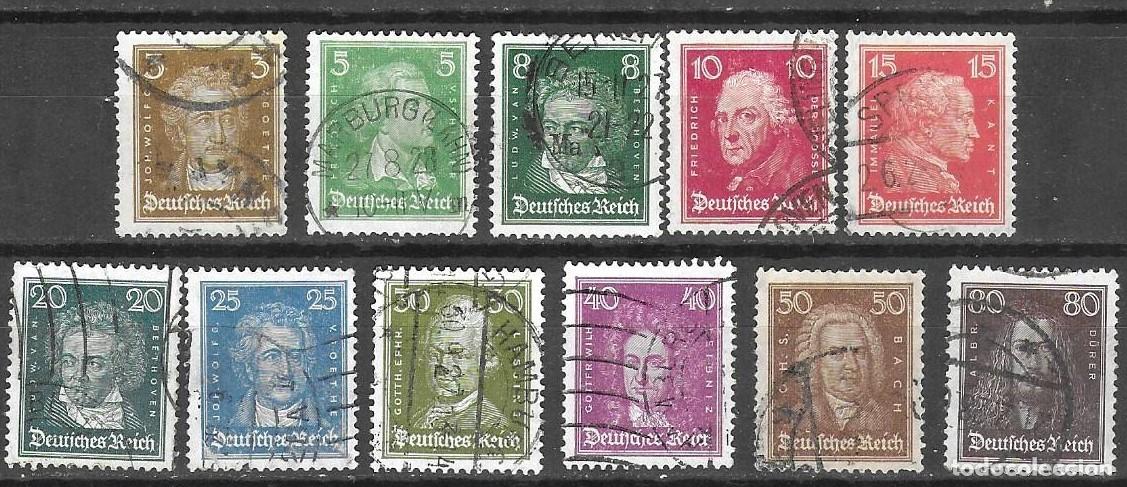 Sellos: SELLOS USADOS DE ALEMANIA REICH 1926/ 27, YT 379/ 89