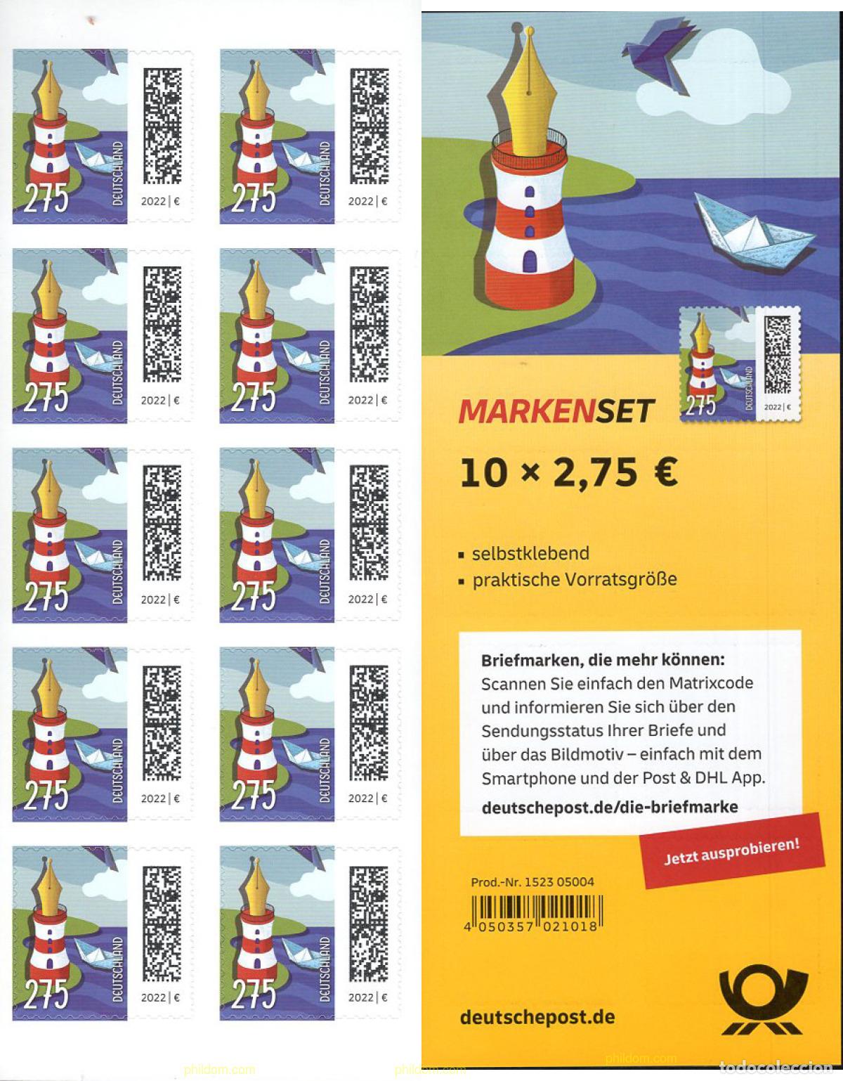 Sellos: 672018 MNH ALEMANIA FEDERAL 2022 EL MUNDO DE LAS LETRAS