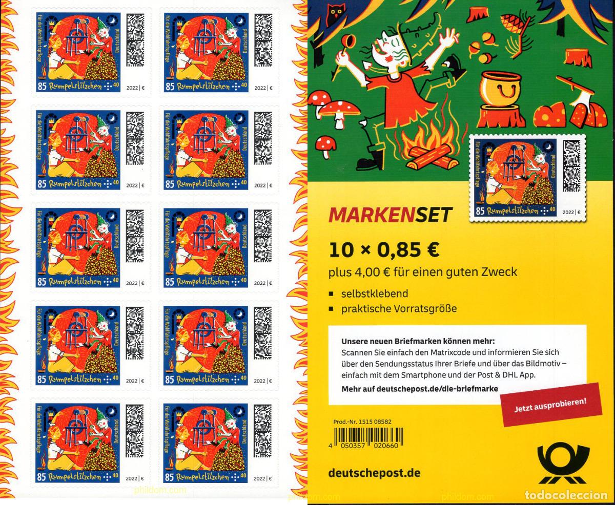 Sellos: 671997 MNH ALEMANIA FEDERAL 2022 CUENTOS POPULARES RUMPELSTILZCHEN