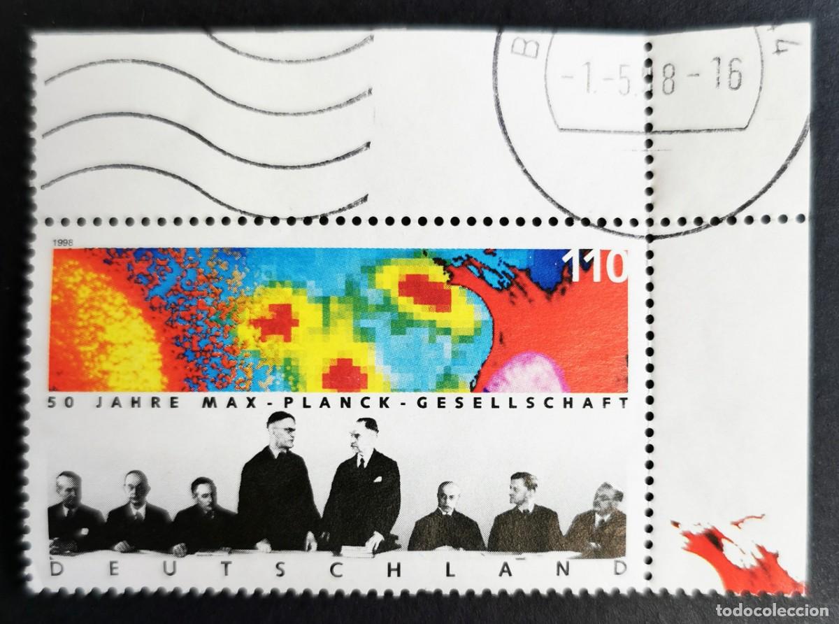 Sellos: Sello Alemania R. Federal 1998, Sociedad Max Planck, 110 Pf. Michel: DE 1973