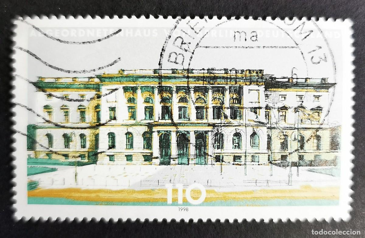 Sellos: Sello Alemania R. Federal 1998, C&aacute;mara Diputados Berl&iacute;n, riedrich Schulze, 110 Pf. Michel: DE 1976