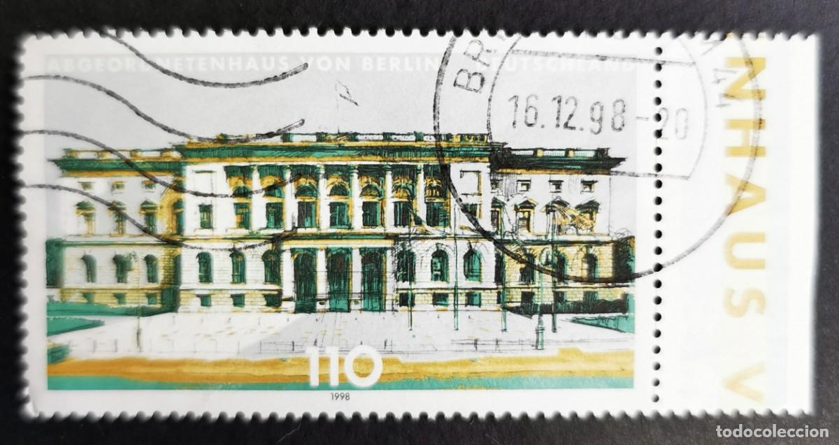 Sellos: Sello Alemania R. Federal 1998, C&aacute;mara Diputados Berl&iacute;n, riedrich Schulze, 110 Pf. Michel: DE 1976