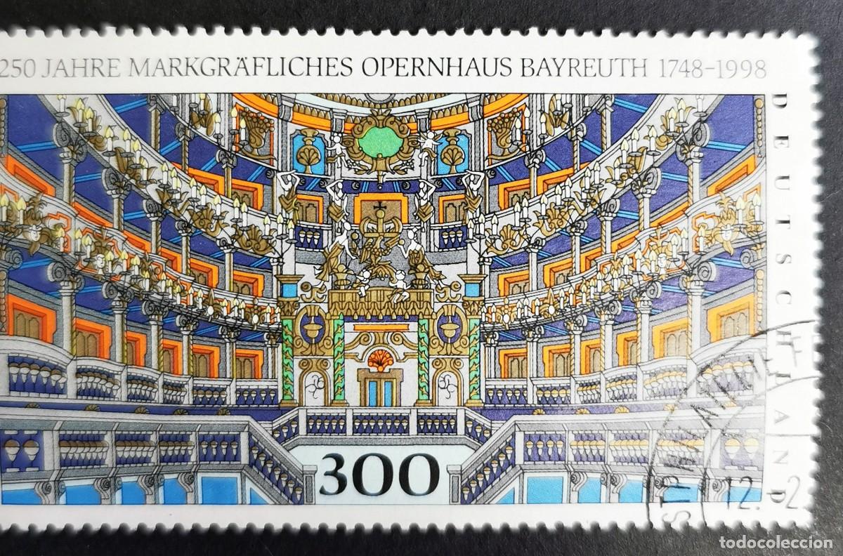Sellos: Sello Alemania R. Federal 1998, 250 aniversario de la &Oacute;pera de Bayreuth, 300 Pf. Michel: DE 1983