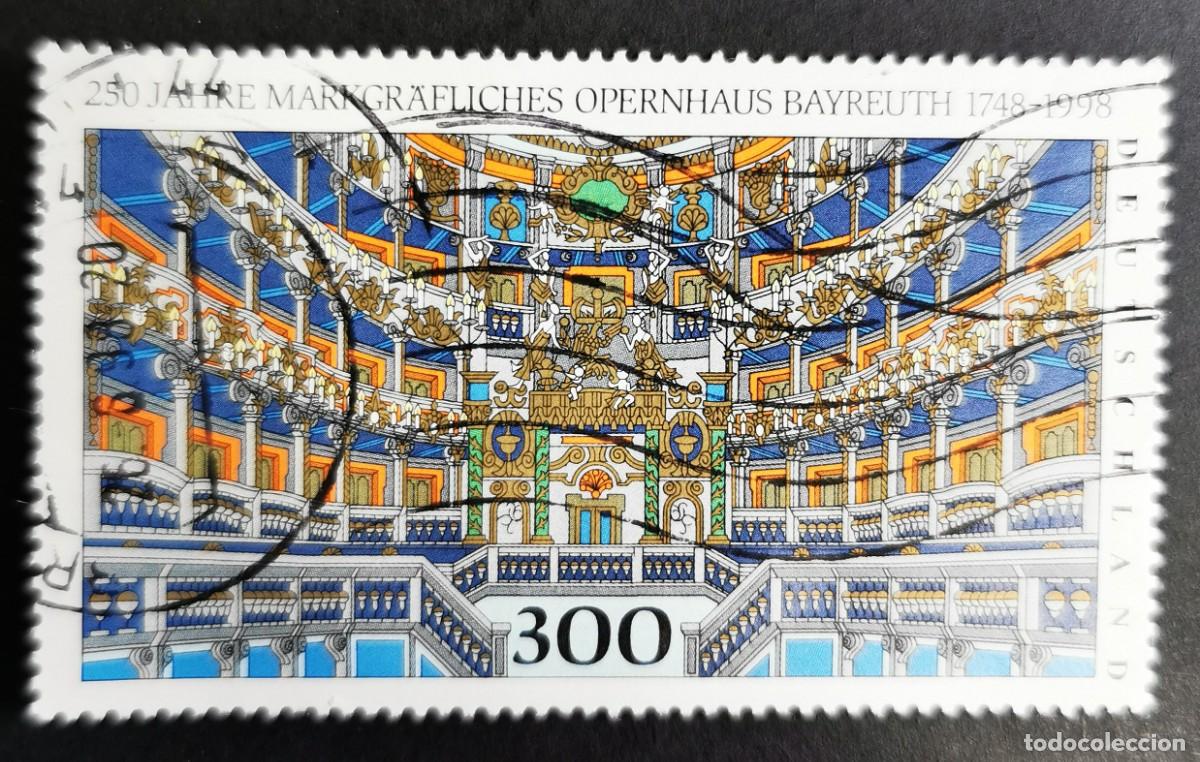 Sellos: Sello Alemania R. Federal 1998, 250 aniversario de la &Oacute;pera de Bayreuth, 300 Pf. Michel: DE 1983