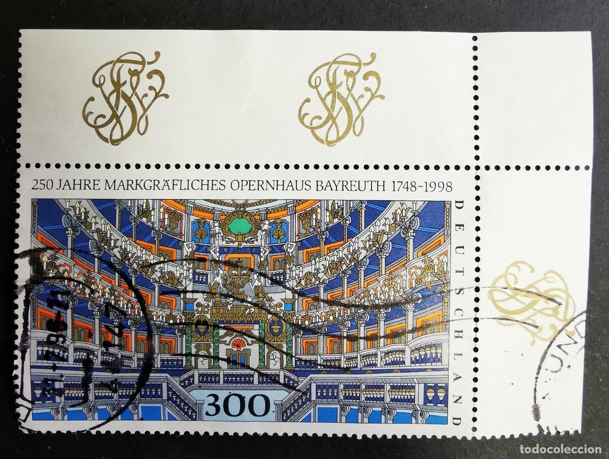 Sellos: Sello Alemania R. Federal 1998, 250 aniversario de la &Oacute;pera de Bayreuth, 300 Pf. Michel: DE 1983