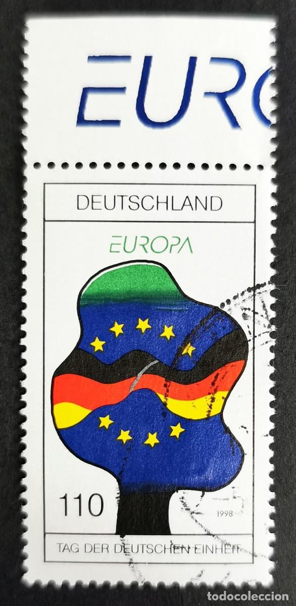 Sellos: Sello Alemania R. Federal 1998, D&iacute;a de la reunificaci&oacute;n alemana, 110 Pf. Michel: DE 1985