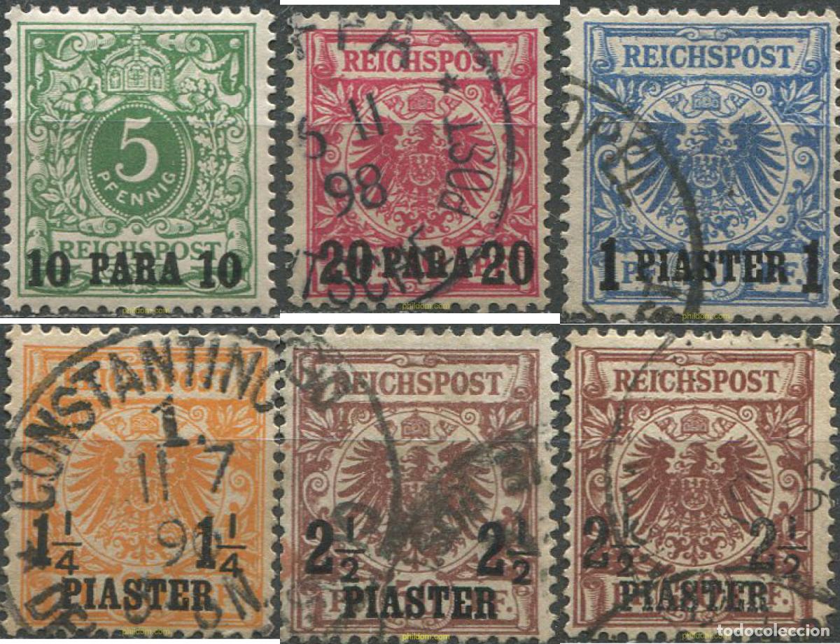 Sellos: 693415 MNH LEVANTE ALEMAN 1889 SELLOS DE ALEMANIA DEL 1889 SOBRECARGADOS