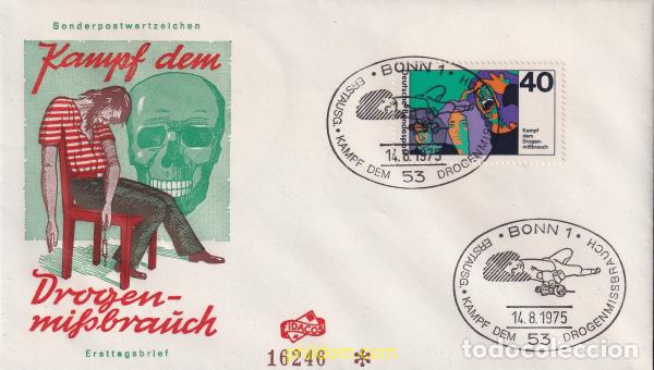 Sellos: 710405 USED ALEMANIA FEDERAL 1975 LUCHA CONTRA LA DROGA