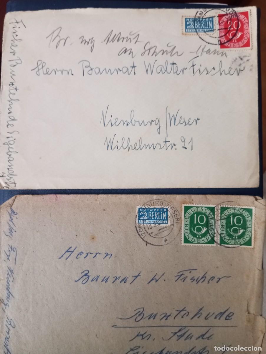 Sellos: ALEMANIA, 1952/54 CORRESPONDENCIA DEL PUENTE A&Eacute;REO