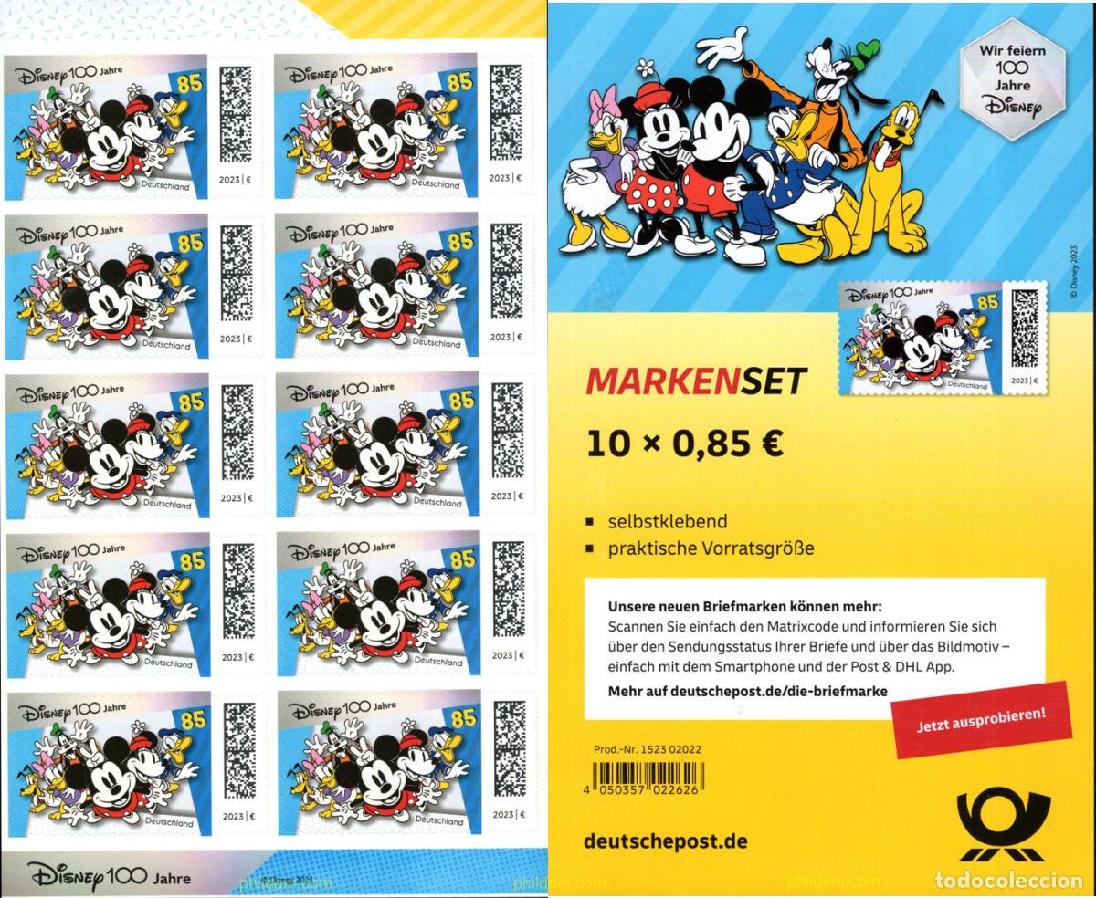 Sellos: 698178 MNH ALEMANIA FEDERAL 2023 CENTENARIO DE DISNEY