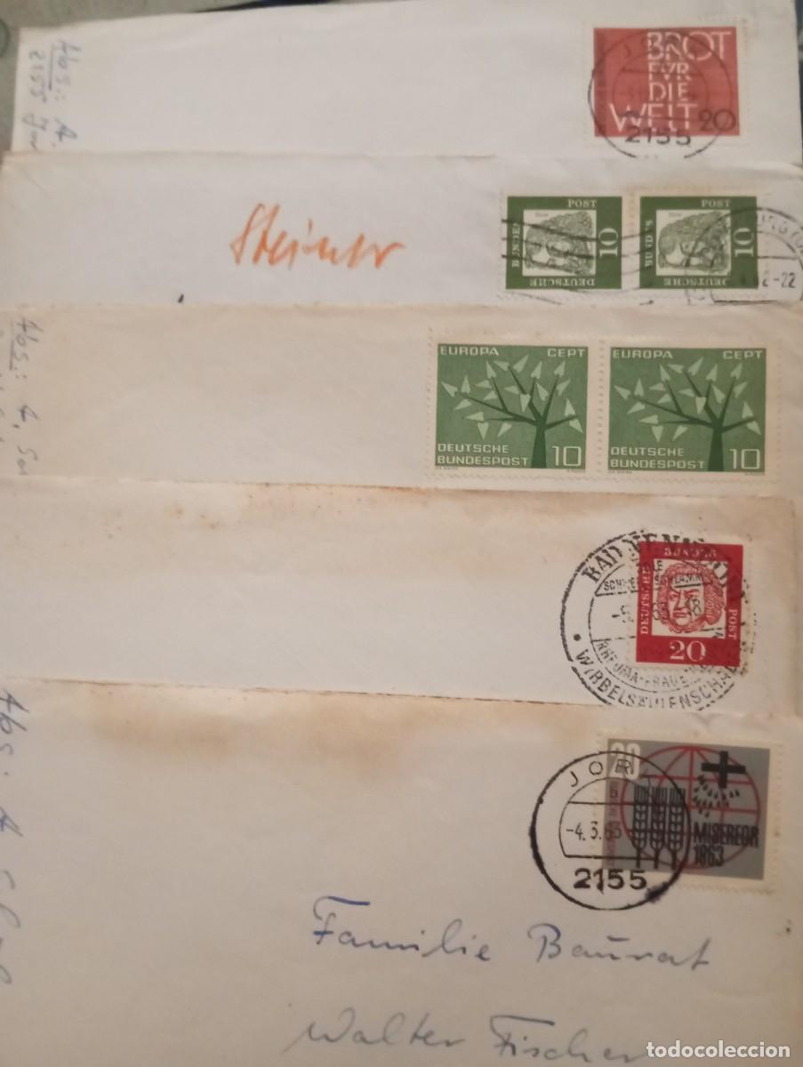 Sellos: ALEMANIA, LOTE DE CINCO SOBRES CIRCULADOS
