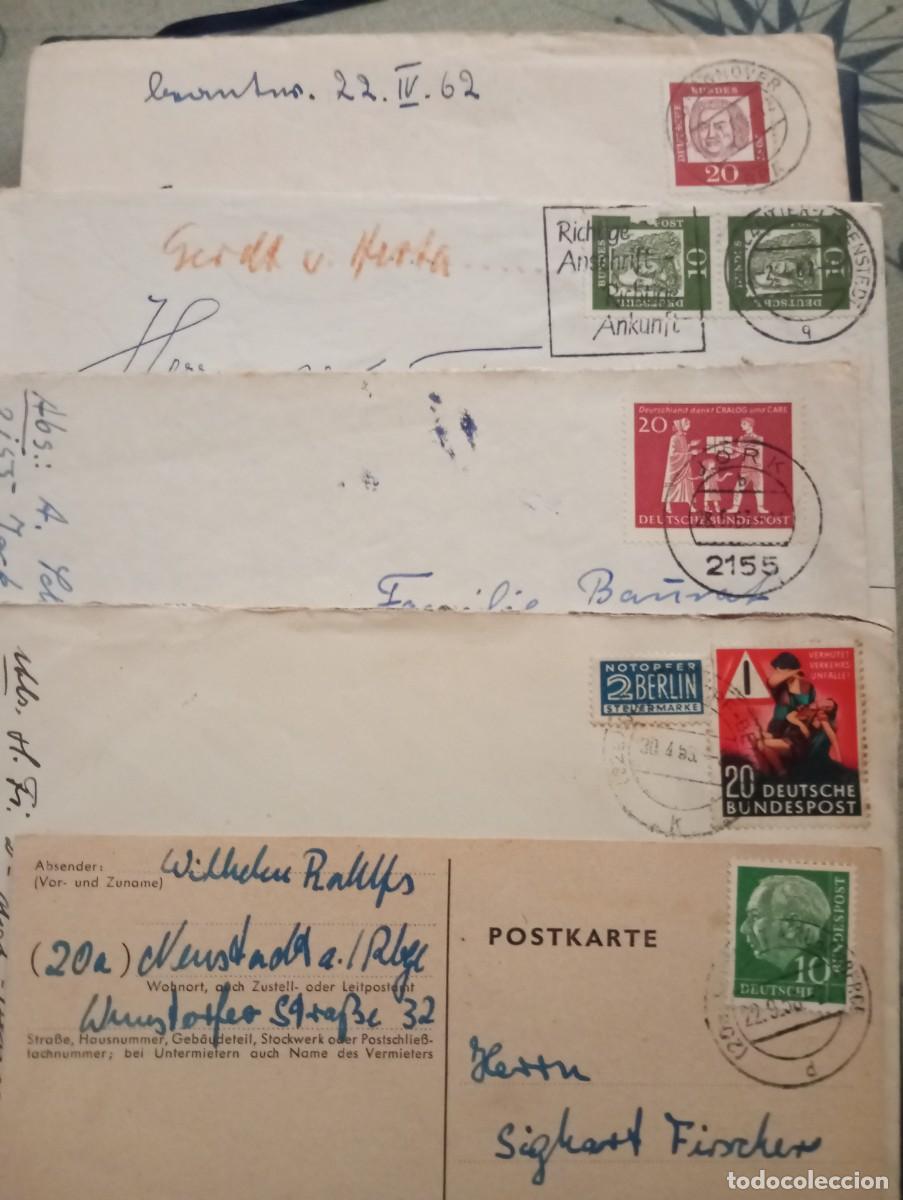 Sellos: ALEMANIA, LOTE DE CINCO SOBRES CIRCULADOS