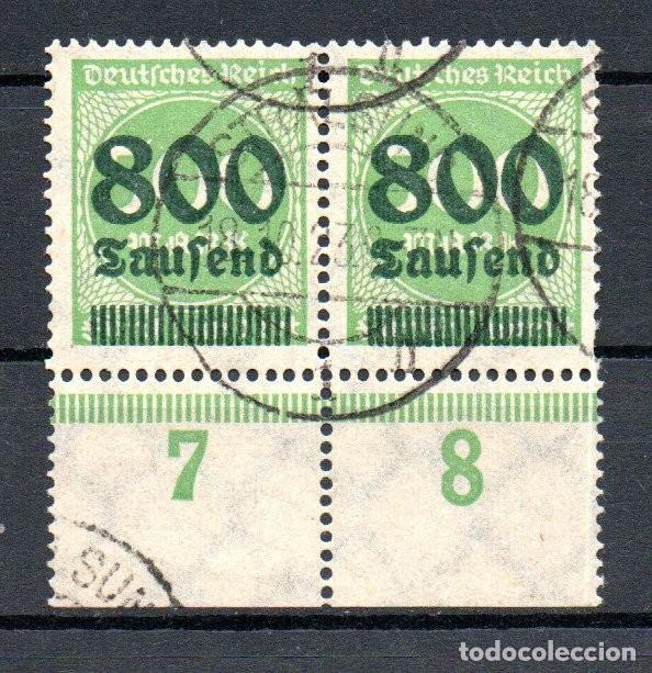 Sellos: REPUBLICA DE WEIMAR. 1923 800T op 500 Mk - Falsch, Fake Mi 307