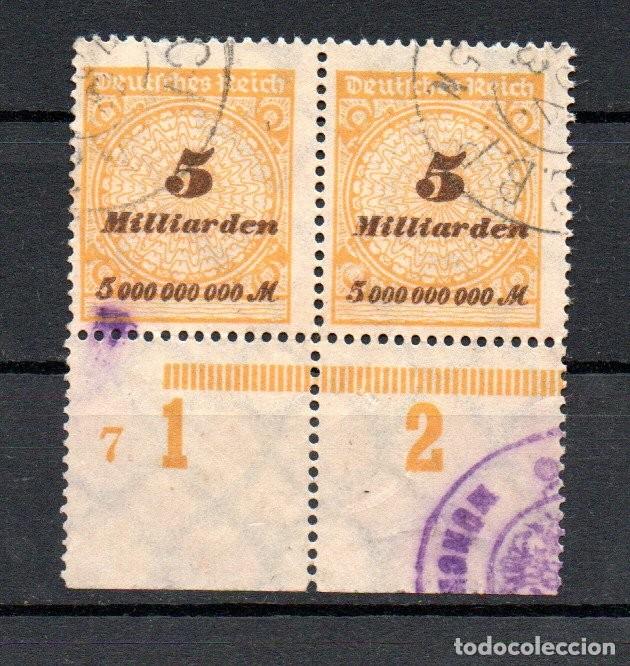 Sellos: ALEMANIA IMPERIO. 1923. MI 327.