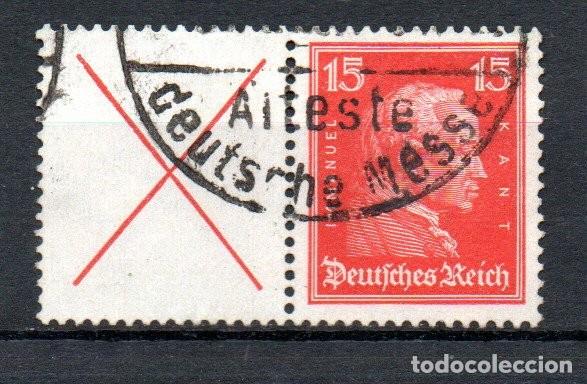 Sellos: ALEMANIA TERCER REICH. COMBINACION. W23. X/391 , X+15