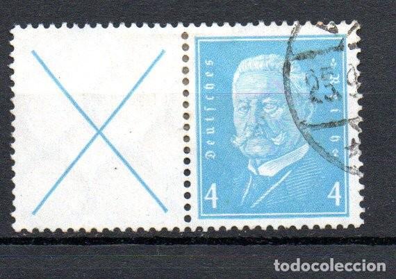 Sellos: ALEMANIA TERCER REICH. COMBINACION. W26. X/454 , X+4