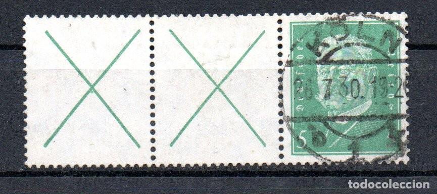 Sellos: ALEMANIA TERCER REICH. COMBINACION. W27.2 X/411 , X+X+5