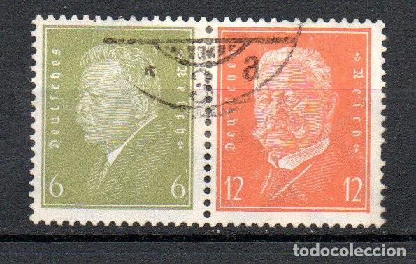 Sellos: ALEMANIA TERCER REICH. COMBINACION. W29. 465/466 , 6-12