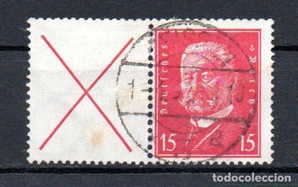 Sellos: ALEMANIA TERCER REICH. COMBINACION. W30. X/414 , 6X+15