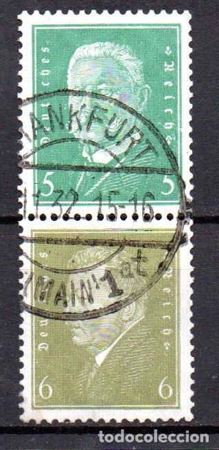 Sellos: ALEMANIA TERCER REICH. COMBINACION. S42. 5+6