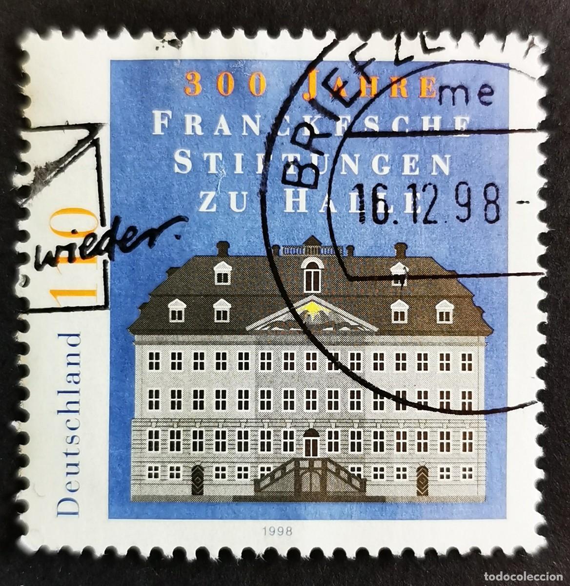Sellos: Sello Alemania R. Federal 1998, Instituciones Ben&eacute;ficas Francke, Halle , 110 Pf. Michel: DE 2011