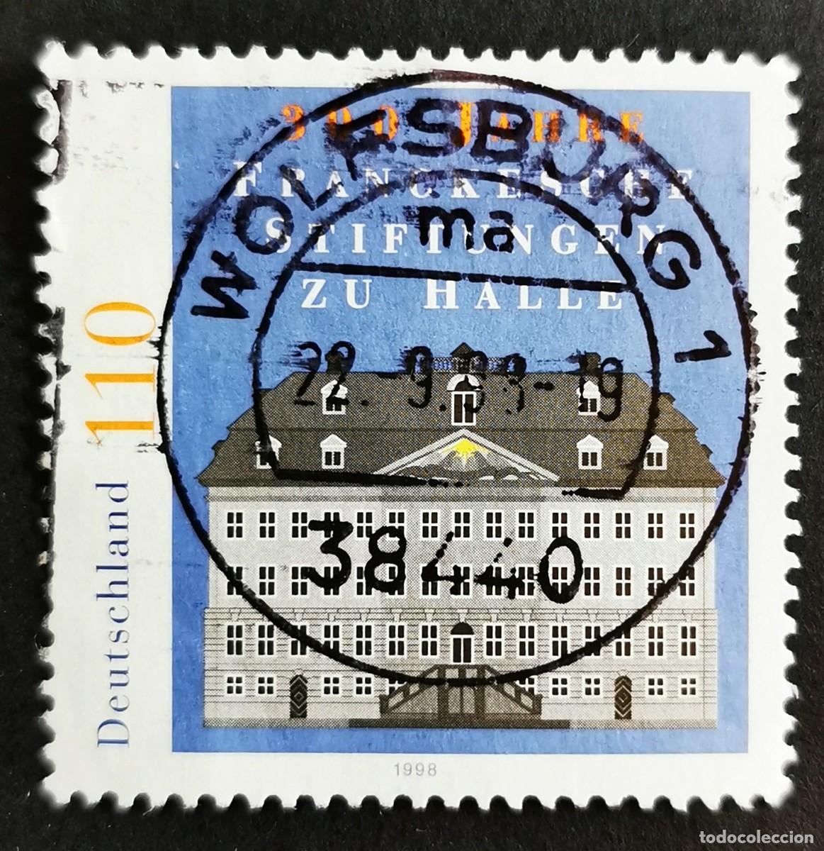 Sellos: Sello Alemania R. Federal 1998, Instituciones Ben&eacute;ficas Francke, Halle , 110 Pf. Michel: DE 2011