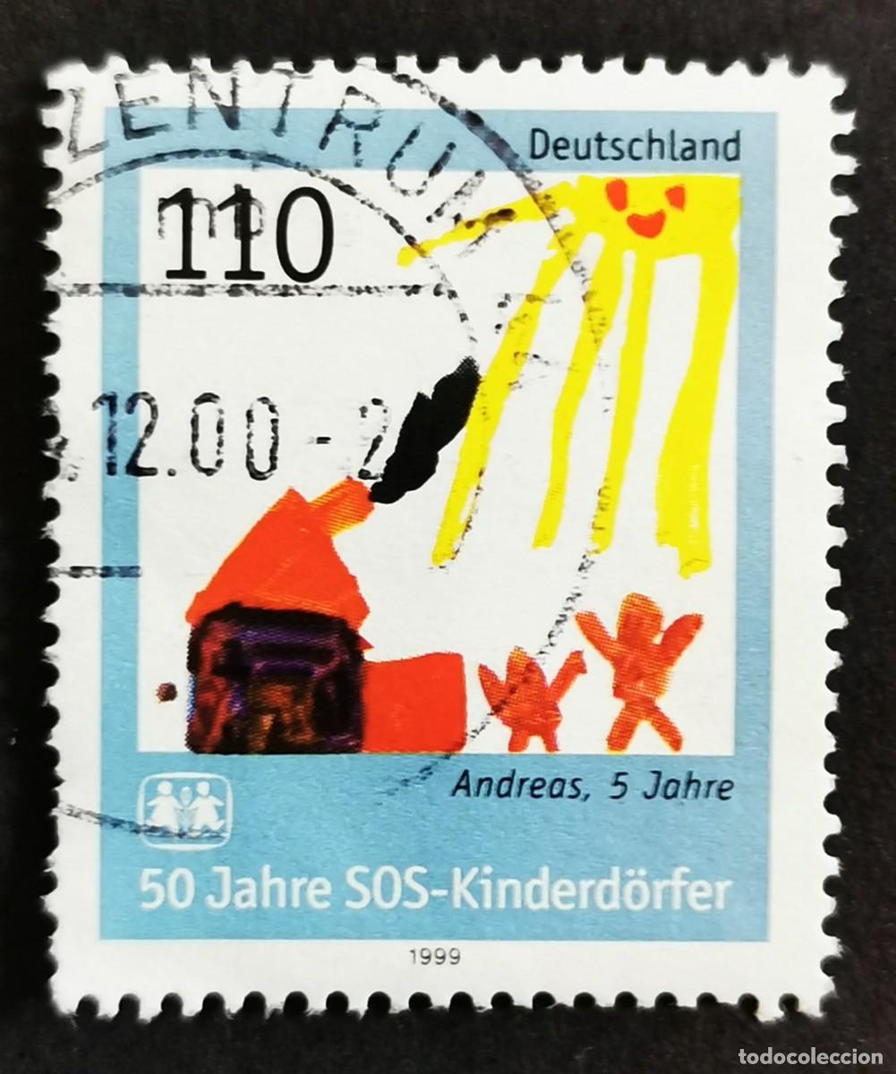 Sellos: Sello Alemania R. Federal 1999, 50&ordm; aniversario de Aldeas Infantiles SOS, 110 Pf. Michel: DE 2062