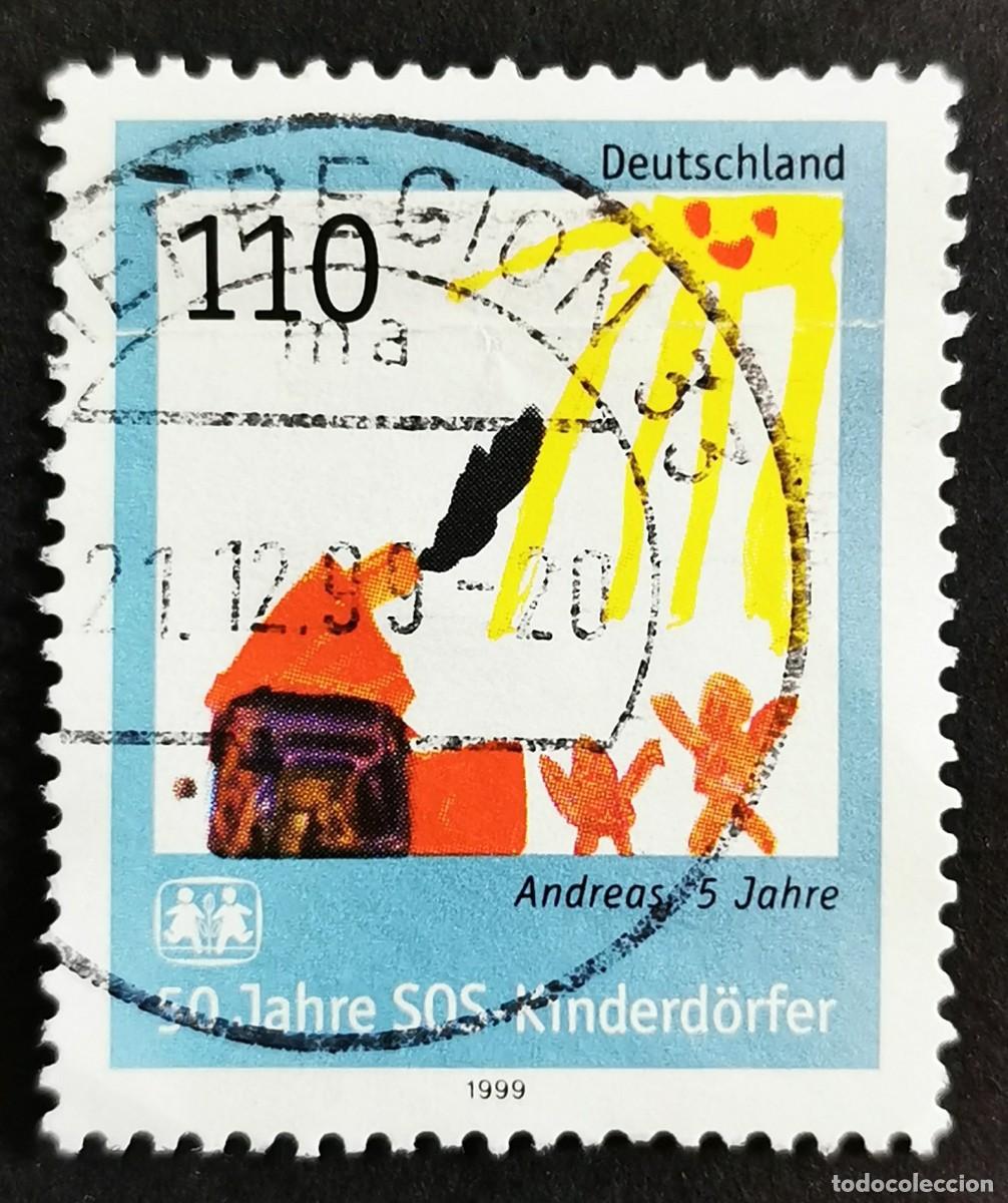 Sellos: Sello Alemania R. Federal 1999, 50&ordm; aniversario de Aldeas Infantiles SOS, 110 Pf. Michel: DE 2062