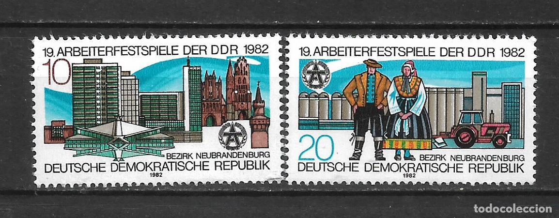 Sellos: alemania ddr 1982 michel 2706/2707 ** mnh - 1/19