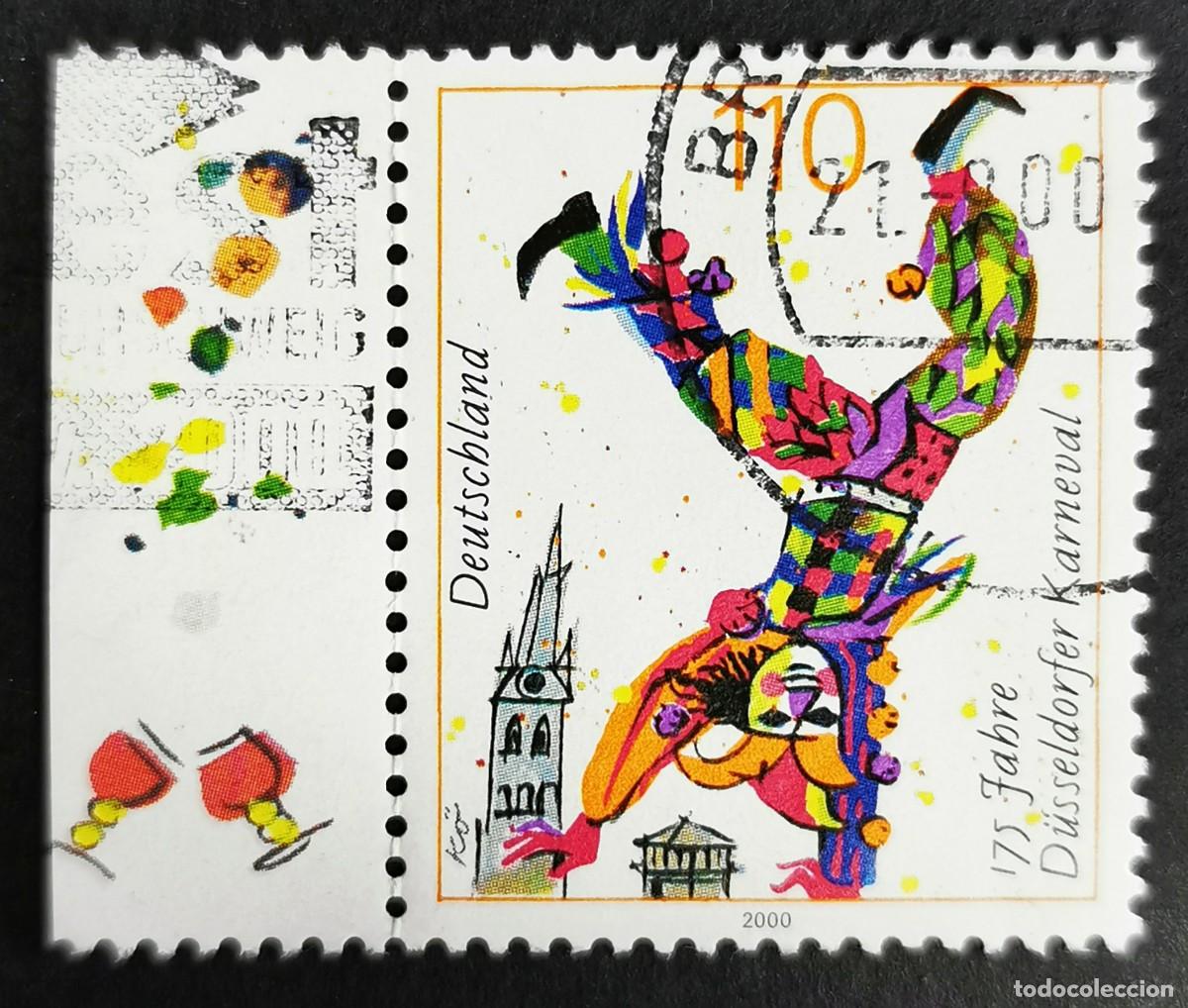 Sellos: Sello Alemania R. Federal 2000, 175&ordm; aniversario primer Carnaval D&uuml;sseldorf, 110 Pf. Michel: DE 2099