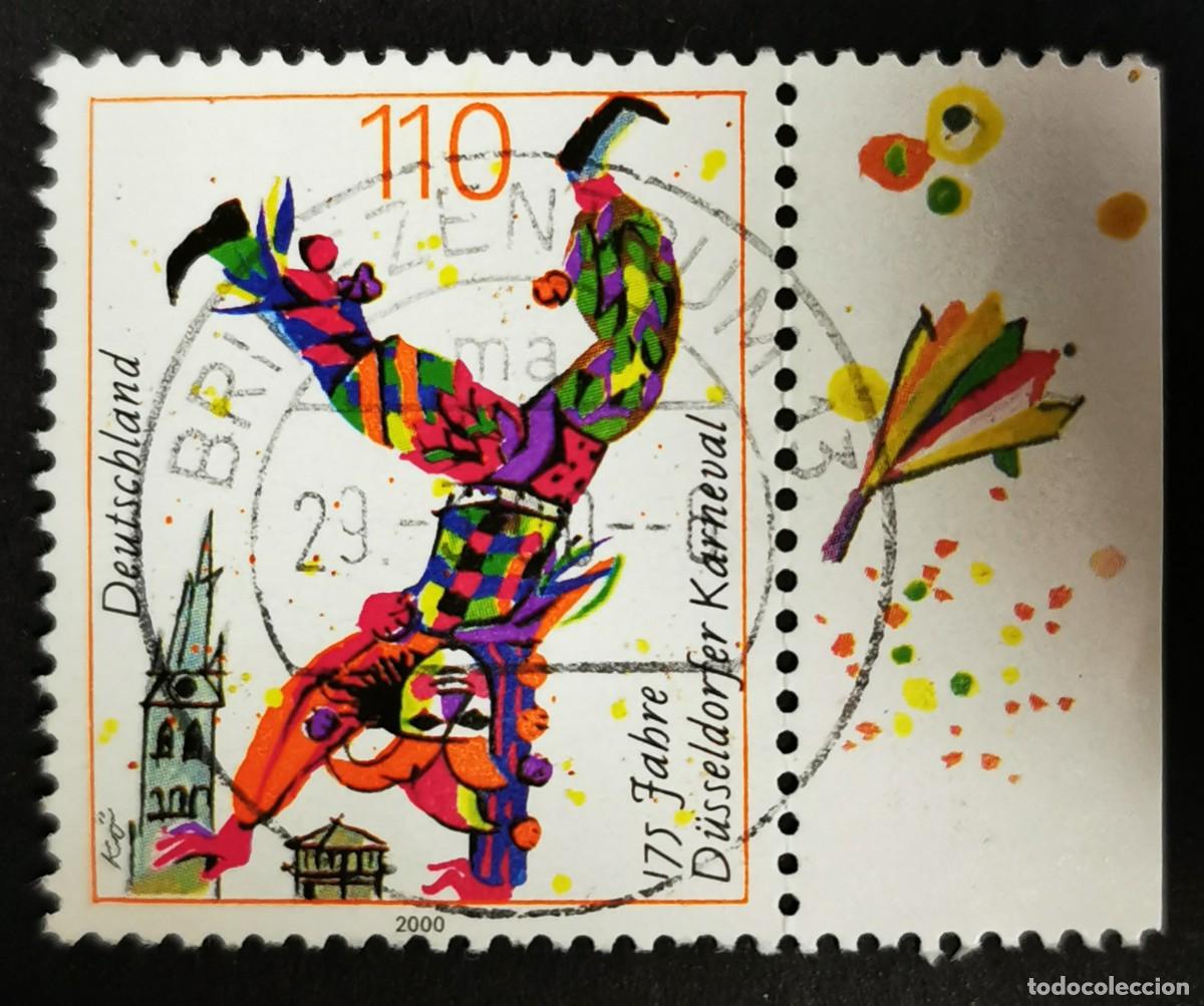 Sellos: Sello Alemania R. Federal 2000, 175&ordm; aniversario primer Carnaval D&uuml;sseldorf, 110 Pf. Michel: DE 2099