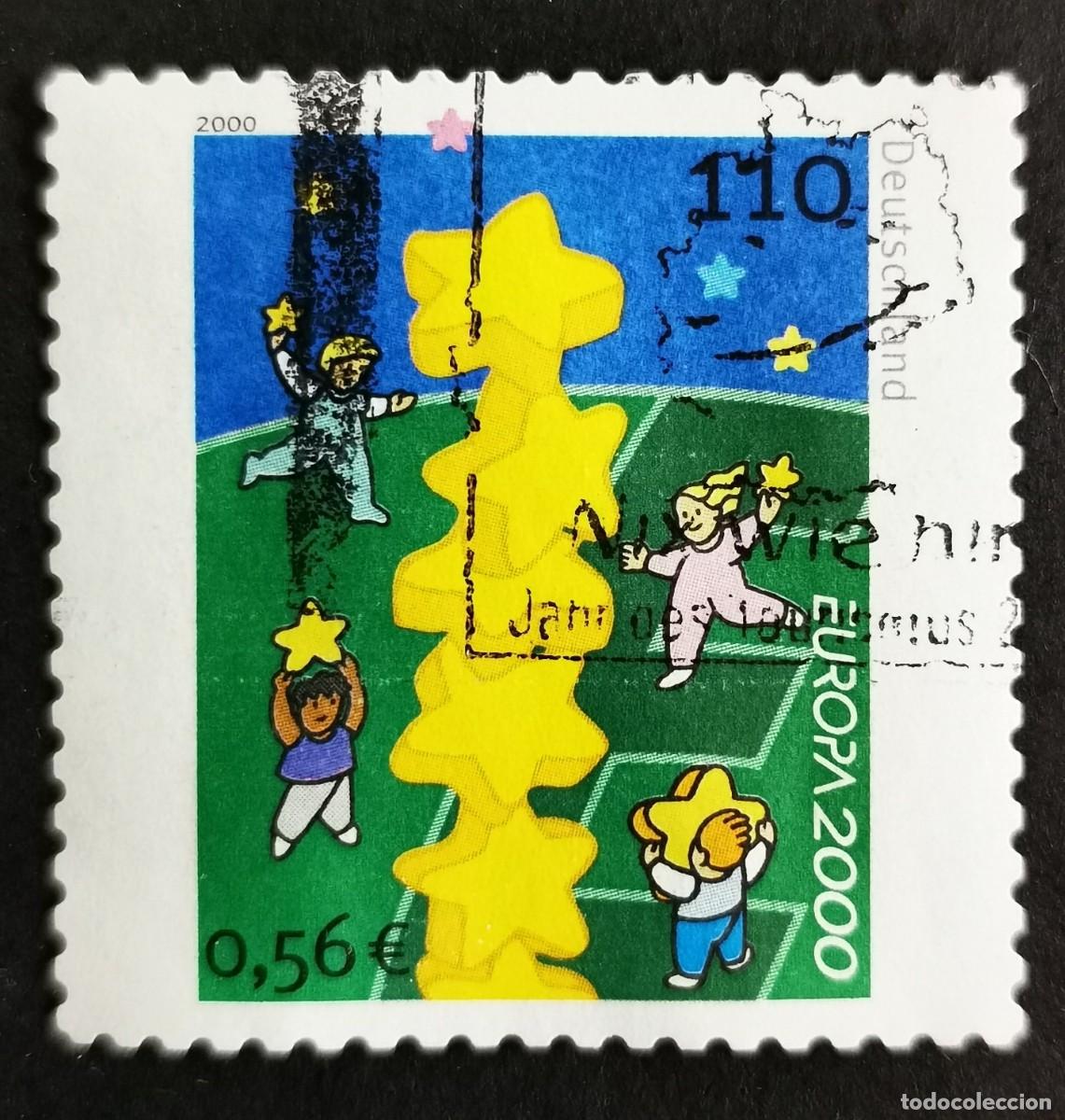 Sellos: Sello Alemania R. Federal 2000, Europa 2000 - Torre de las Estrellas, 110 Pf. Michel: DE 2113