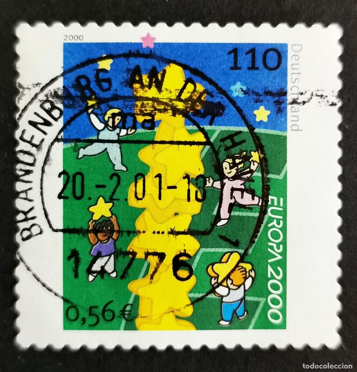 Sellos: Sello Alemania R. Federal 2000, Europa 2000 - Torre de las Estrellas, 110 Pf. Michel: DE 2113