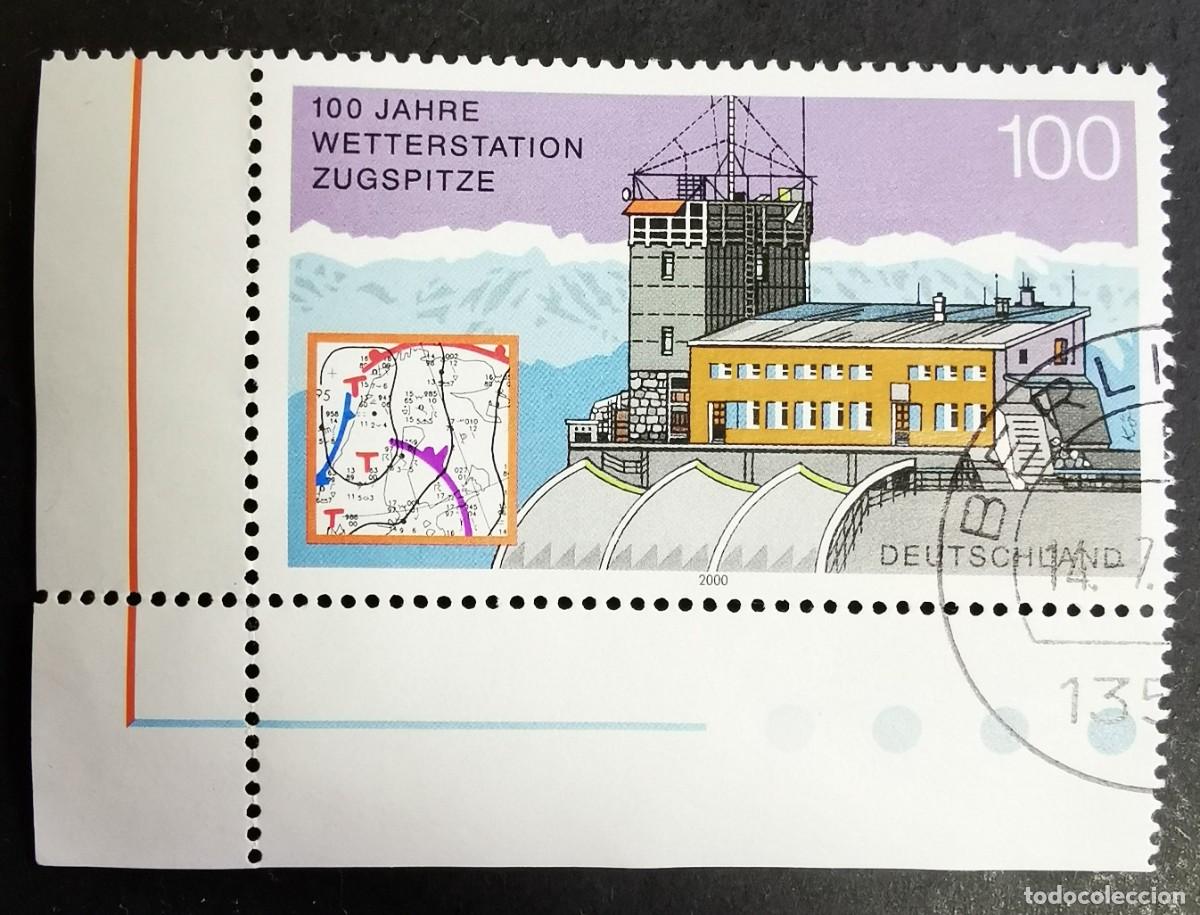 Sellos: Sello Alemania R. Federal 2000, Centenario Estaci&oacute;n Meteorol&oacute;gica Zugspit , 100 Pf. Michel: DE 2127