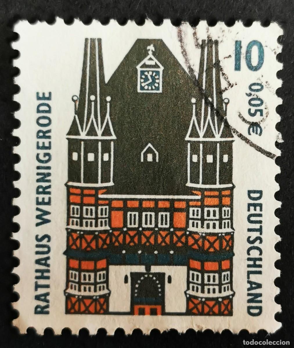 Sellos: Sello Alemania R. Federal 2000, Ayuntamiento, Wernigerode, 10 Pf. Michel: DE 2139A