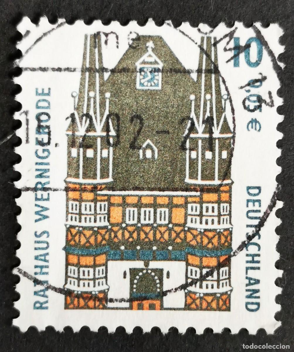 Sellos: Sello Alemania R. Federal 2000, Ayuntamiento, Wernigerode, 10 Pf. Michel: DE 2139A