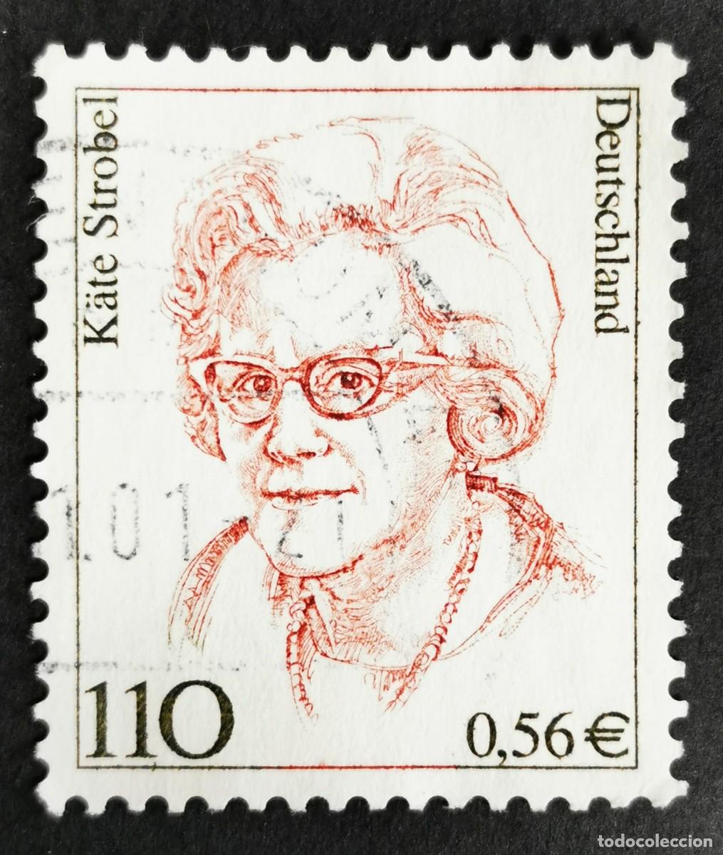 Sellos: Sello Alemania R. Federal 2000, Mujeres alemanas: K&auml;te Strobel (1907-1996), 110 Pf. Michel: DE 2150
