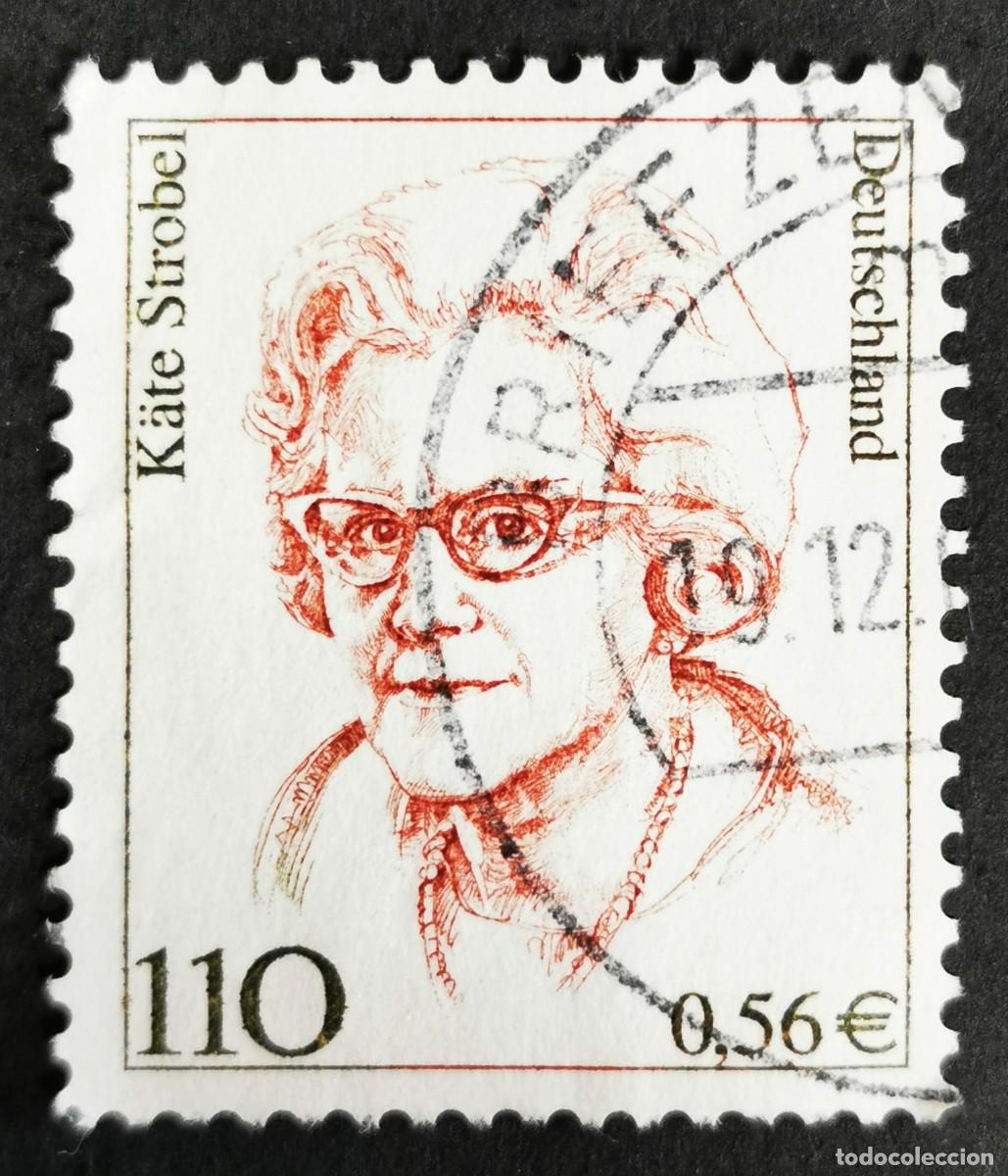 Sellos: Sello Alemania R. Federal 2000, Mujeres alemanas: K&auml;te Strobel (1907-1996), 110 Pf. Michel: DE 2150